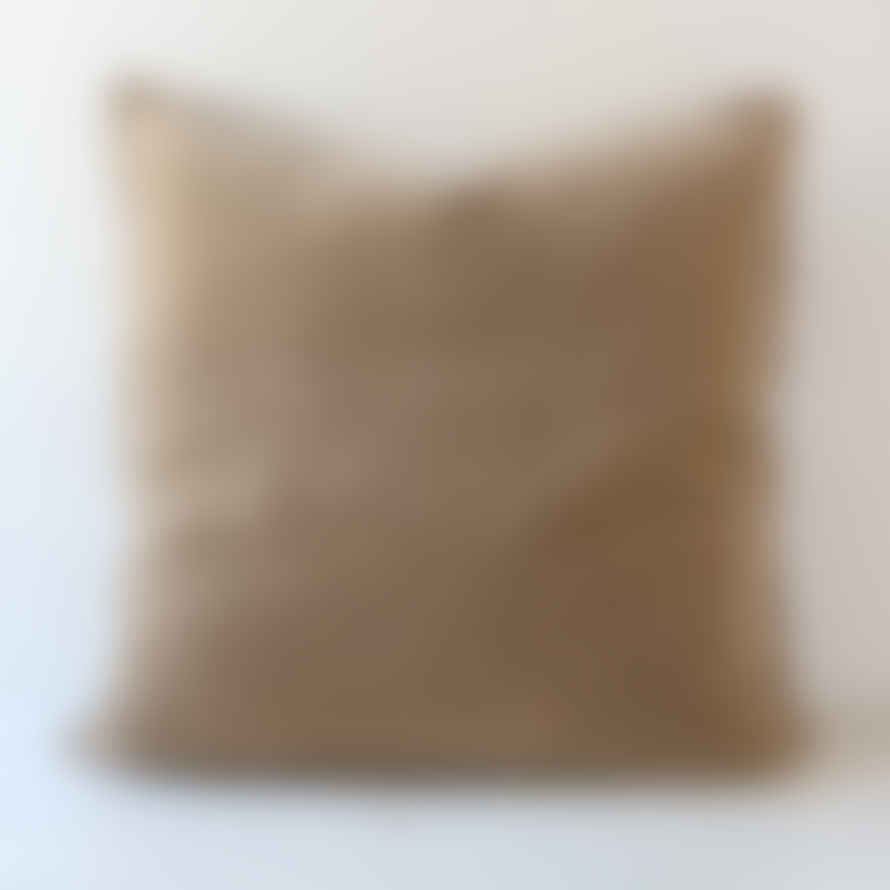 Ib Laursen Cotton Velvet Cushion Cover - Cognac
