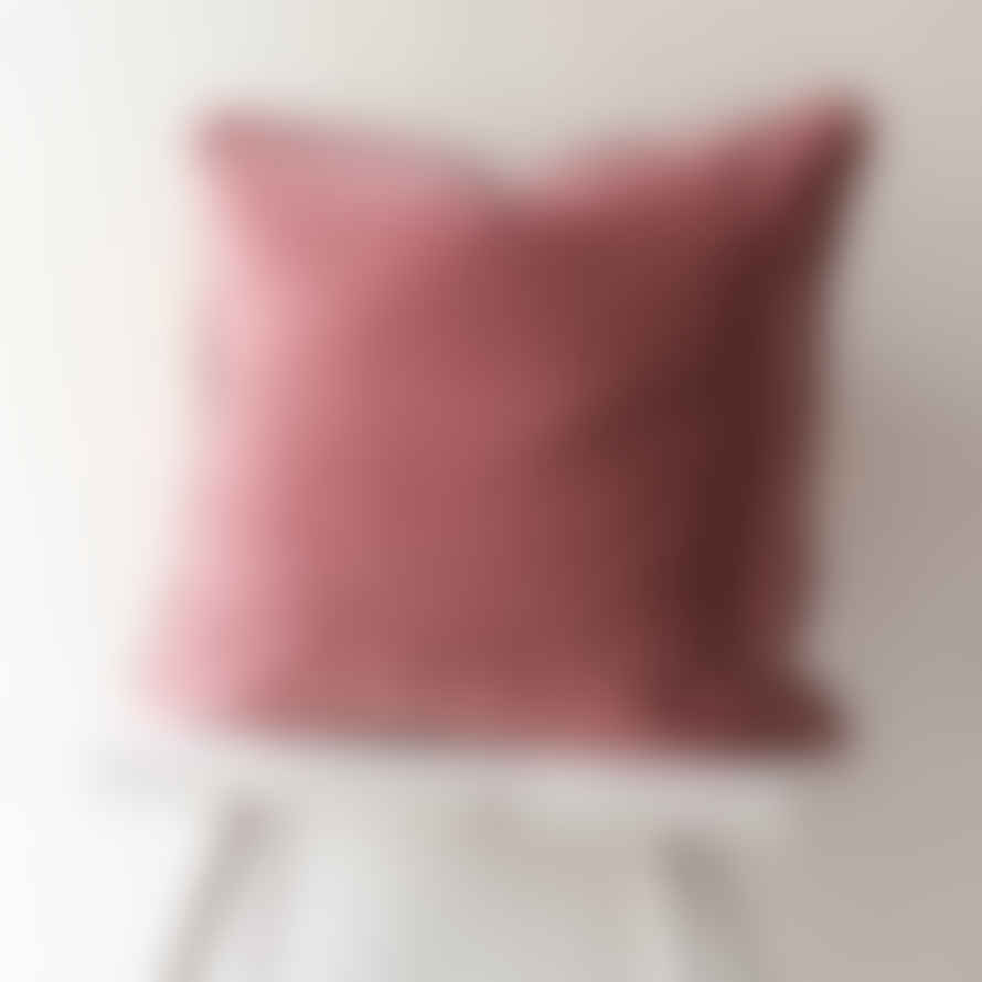 Ib Laursen Cotton Velvet Cushion Cover - Coral Almond