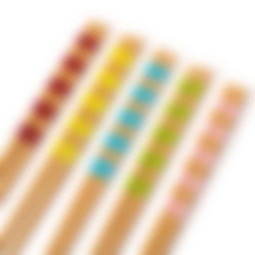 Sass & Belle  Set of 5 Striped Bamboo Chopsticks