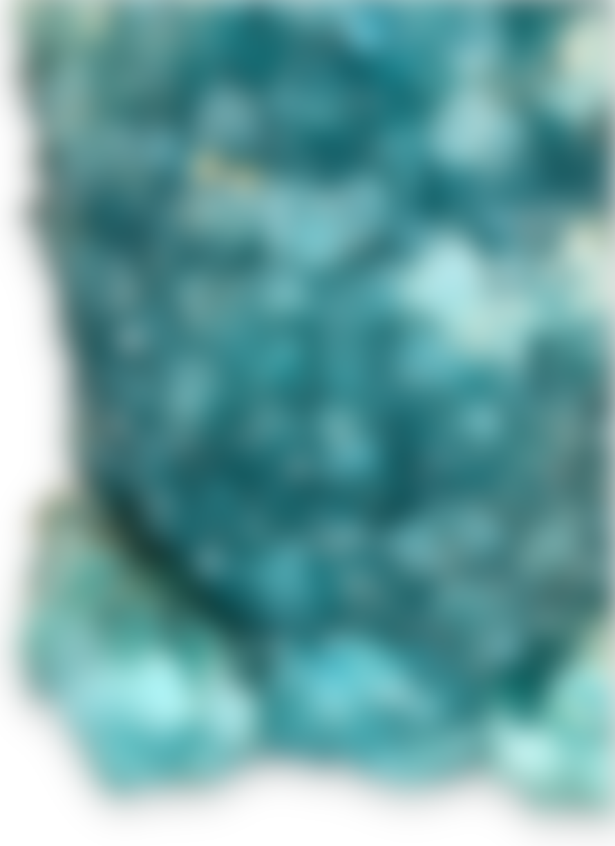 Isaac Monte Crystal Vase Medium Turquoise