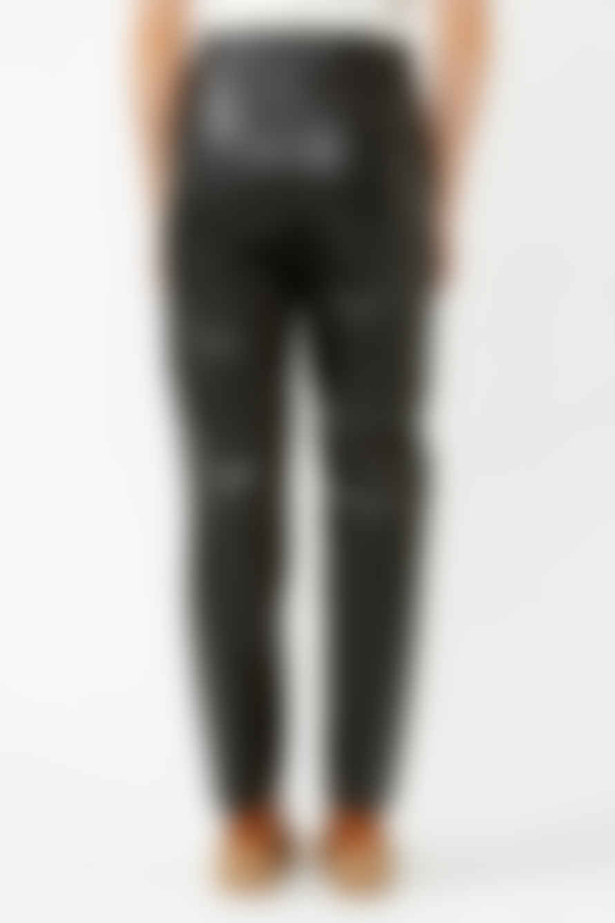 Selected Femme Black Marie Mw Leather Pants