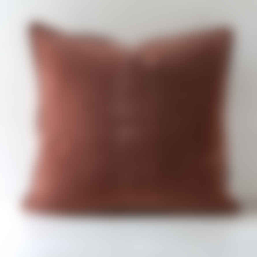 Ib Laursen Cotton Velvet Cushion Cover - Nutmeg