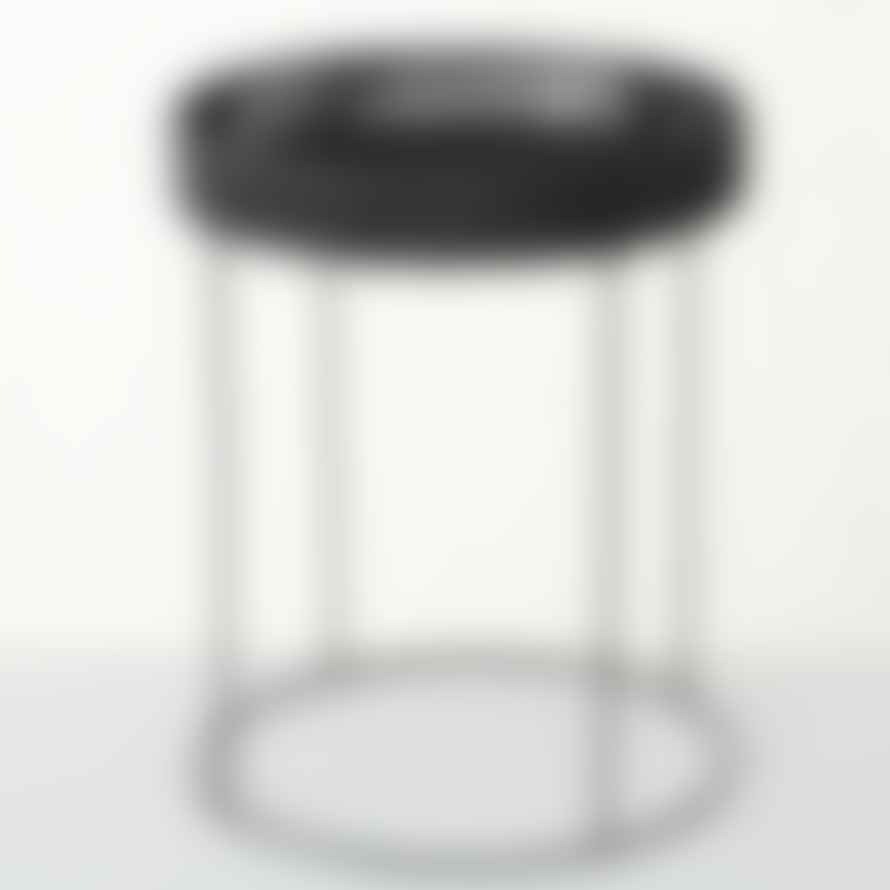 &Quirky Elo Black Woven Side Table : Set of 3