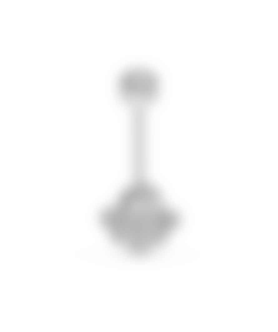 Urbiana Surgical Steel Belly Bar With Clear Cubic Zirconia