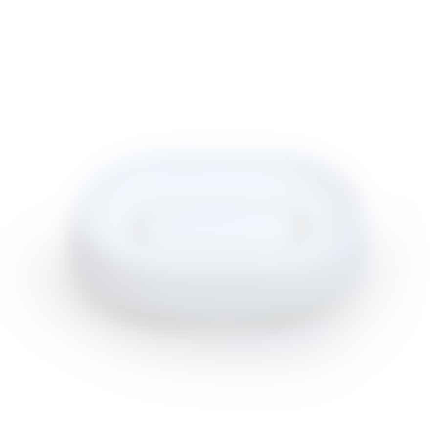 Bosign Bosign Flow Plus Soapsaver Soap Dish Oval Shape In White Recyclable Silicone With Hidden Run Off Spout