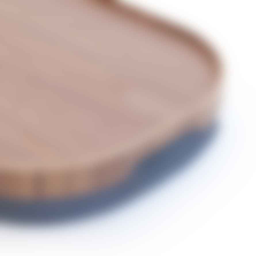 Bosign Laptray Curveline Design Large Antislip Walnut Wood Top with Salt & Pepper Cushion