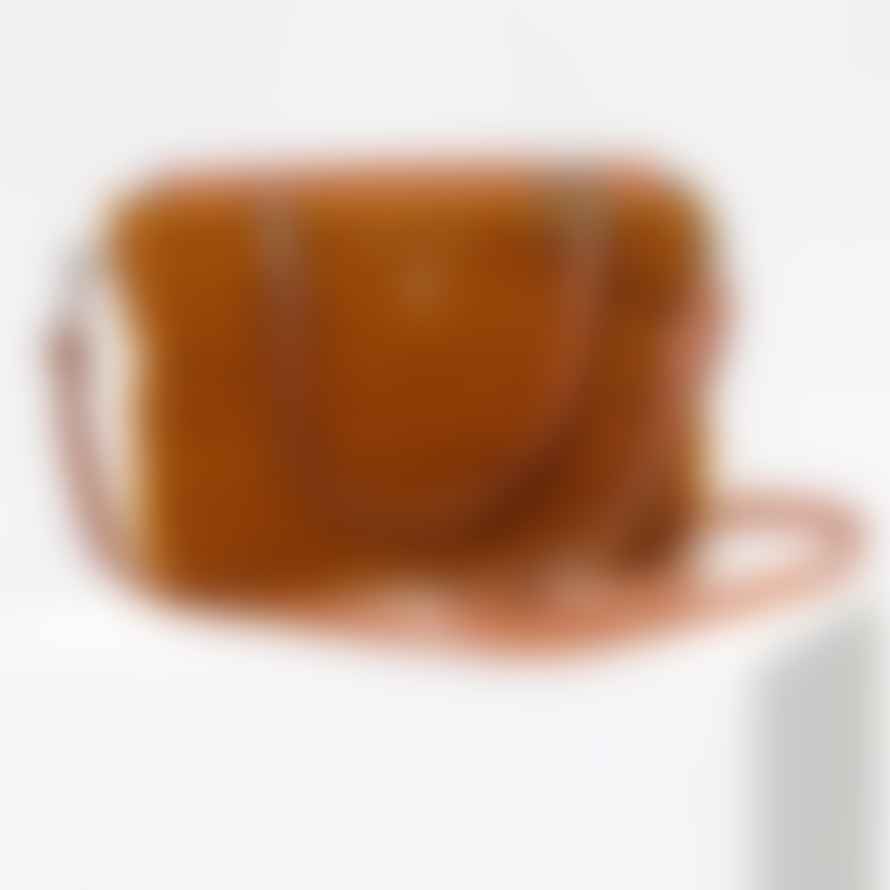 Craie sac bandoulière modulable velours marron Tchaï