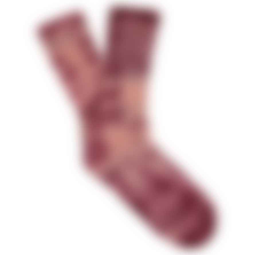 Escuyer Women Tie Dye Socks - Pink / Violet 