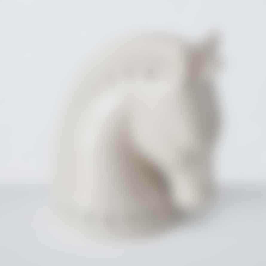 &Quirky Ceramic Horse Head Figure : Beige or Light Brown