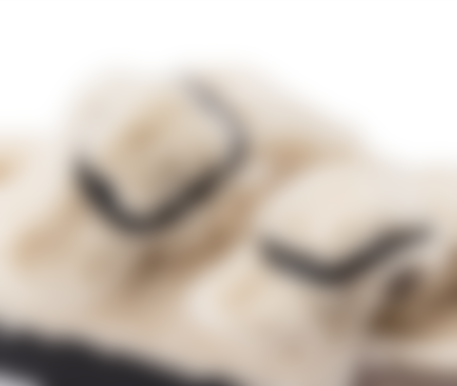 Birkenstock Arizona Big Buckle Shearling Sandals - Teddy Eggshell