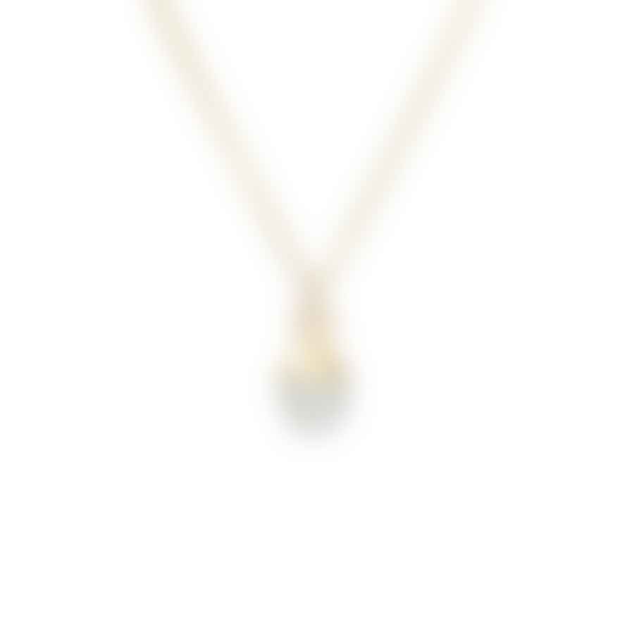Decadorn  Moonstone Tiny Tumbled Gold Necklace