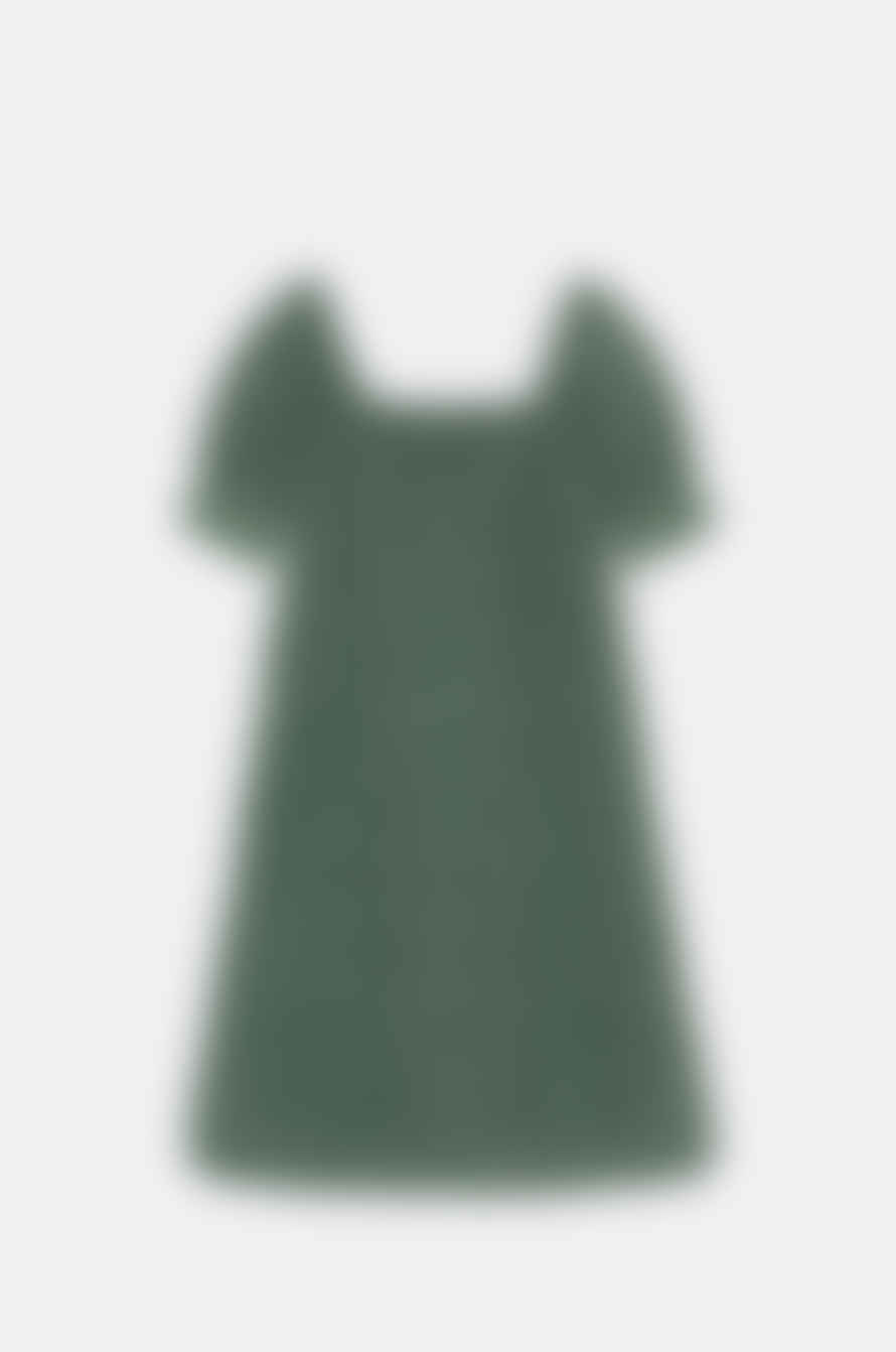 Ganni Jacquard Midi Dress Myrtle