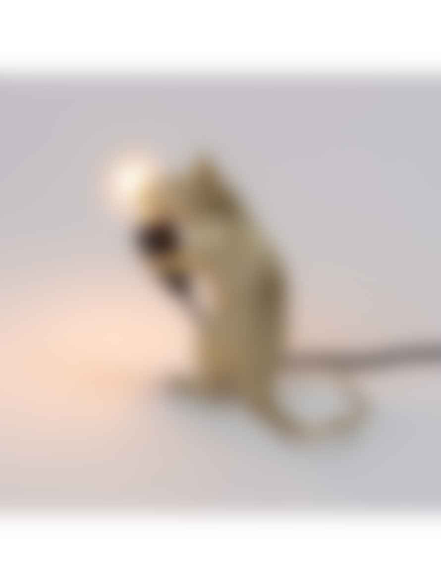 Seletti Mouse Lamp Mac Gold