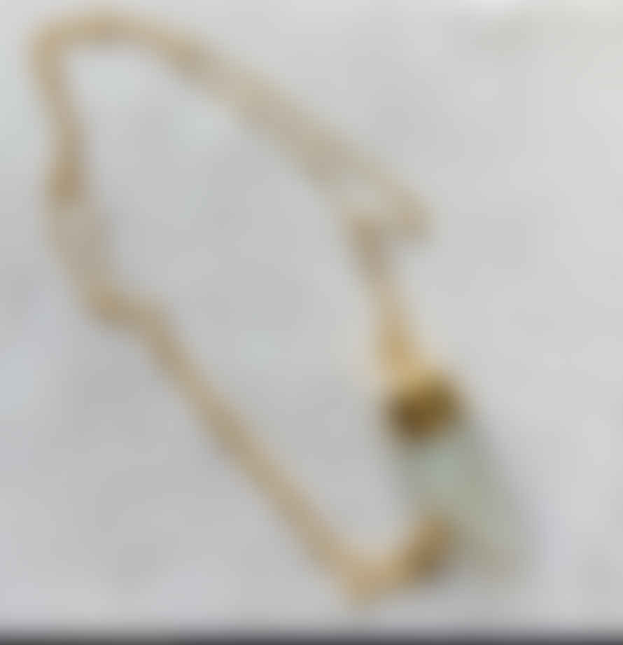 CollardManson Jagged Quartz Necklace - Gold Plated