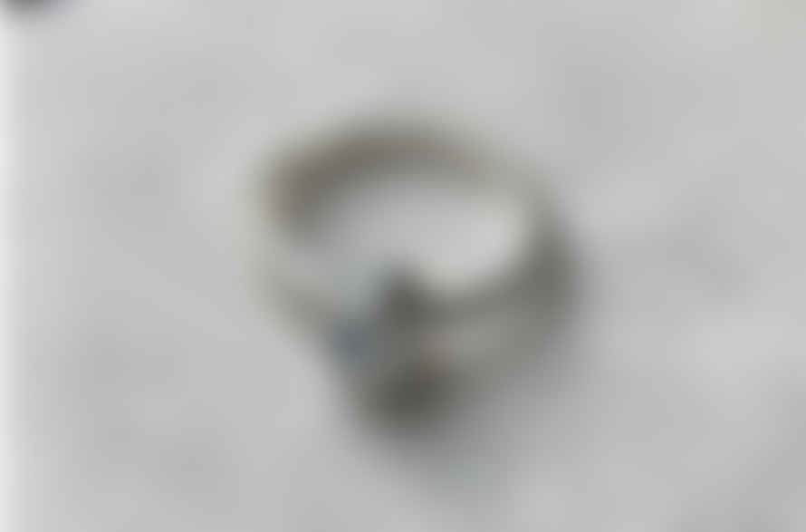 CollardManson Rainbow Moonstone Hammered Ring
