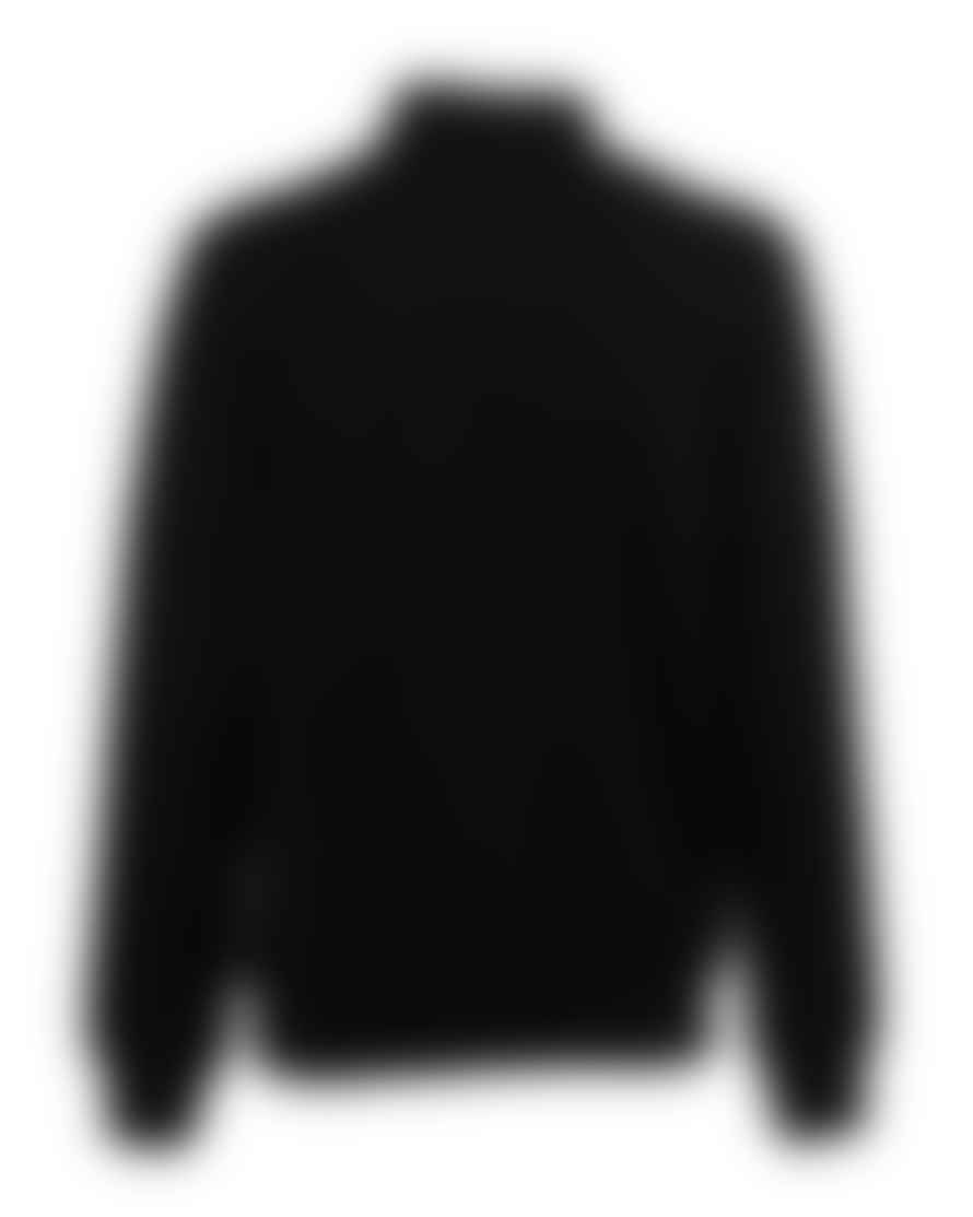 Olaf Hussein Olaf Italic Zip Mock Sweater, Black