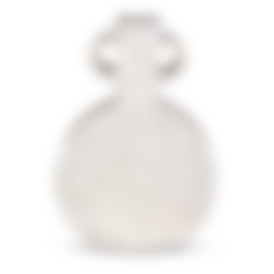 GERT SNEL Vase white ribbed small, 38x14x55 cm