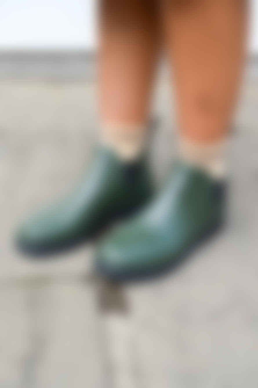 ICHI Apiah Rubber Kombu Green Boots