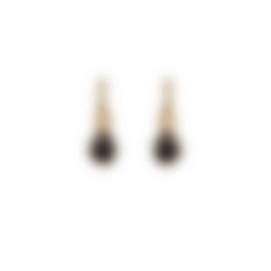 Rachel Entwistle Apollo Black Onyx Mini Hoop Earrings