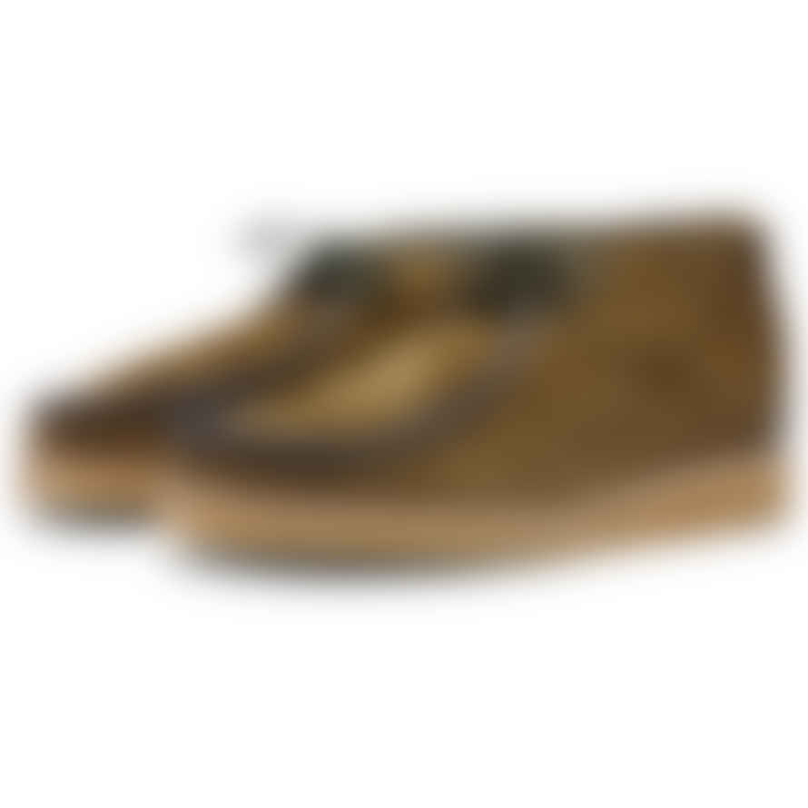 Yogi Footwear  Torres Tumbled & Reverse Leather Crepe Sole Chukka Boot - Olive