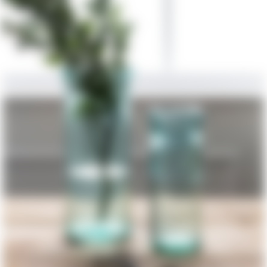 Garden Trading Recycled Glass 'wells' Column Vase, Tall