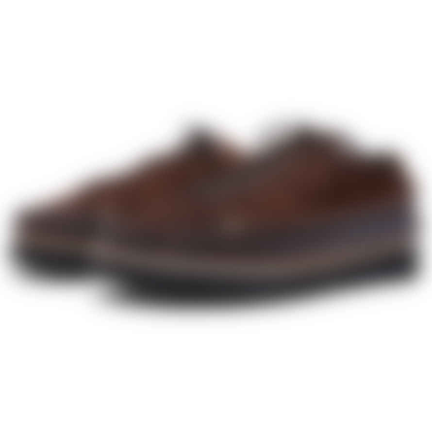 Yogi Footwear  Finn 3 Tumbled & Reverse Leather Eva Sole Shoe - Dark Brown