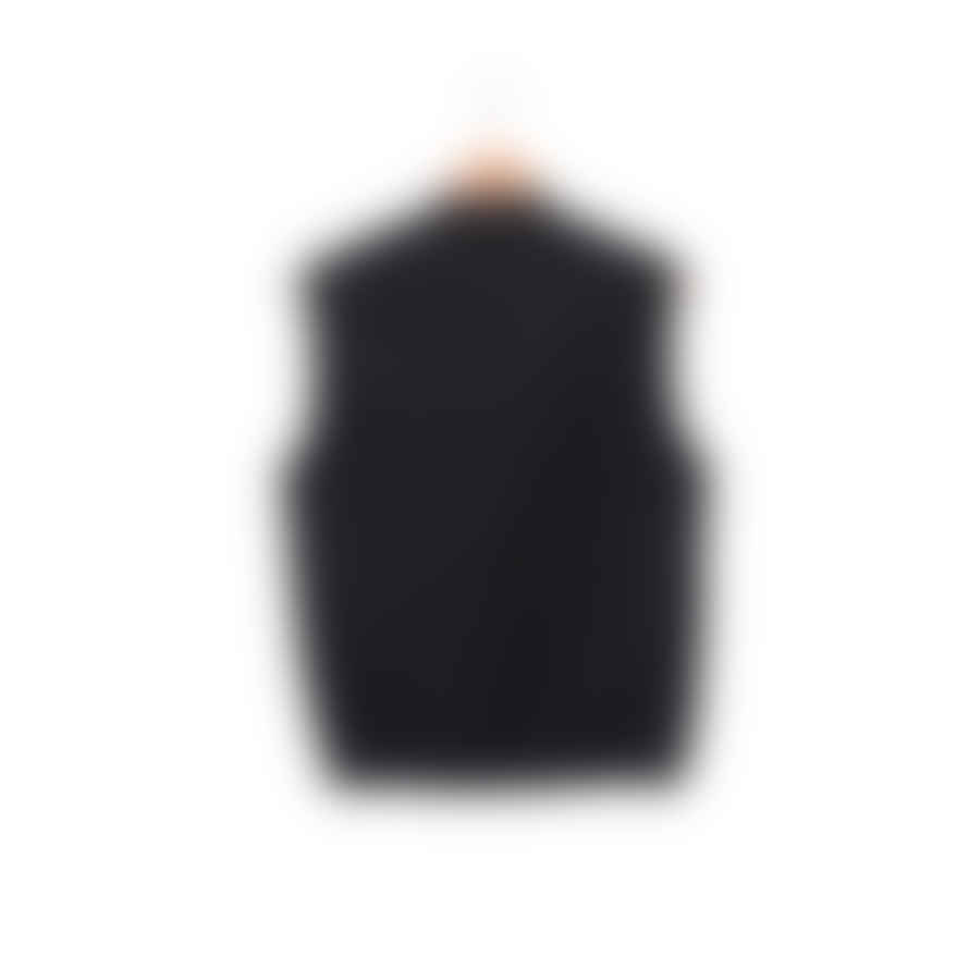 Universal Works Zip Waistcoat Wool Fleece Black 27709