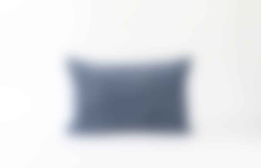 Indigo & Wills Blue Hal velvet cushions