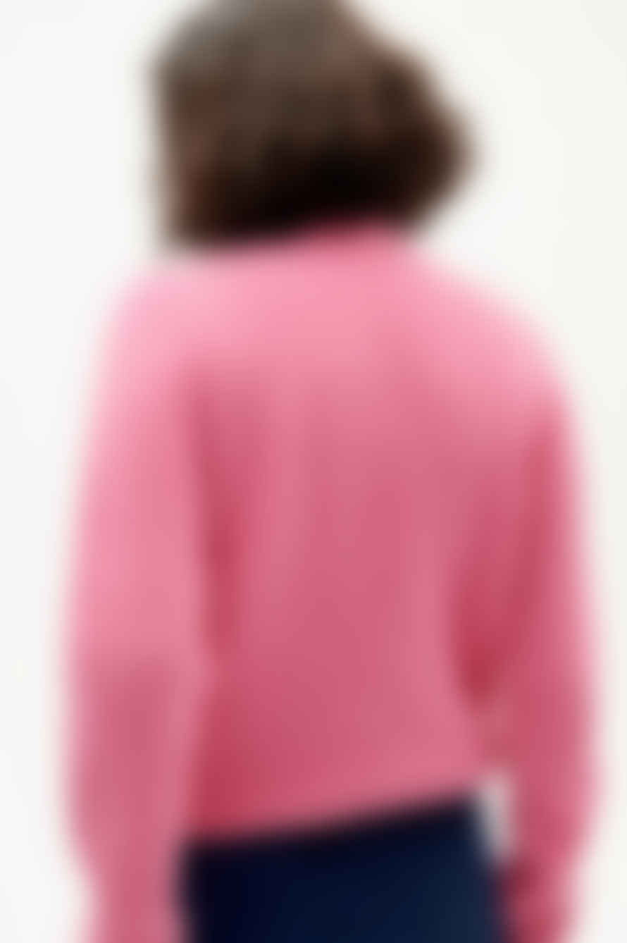 Thinking Mu Hera Pink Knitted Sweater