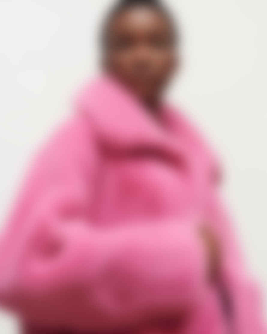 JAKKE Traci Cropped Faur Fur Jacket Bubblegum Pink