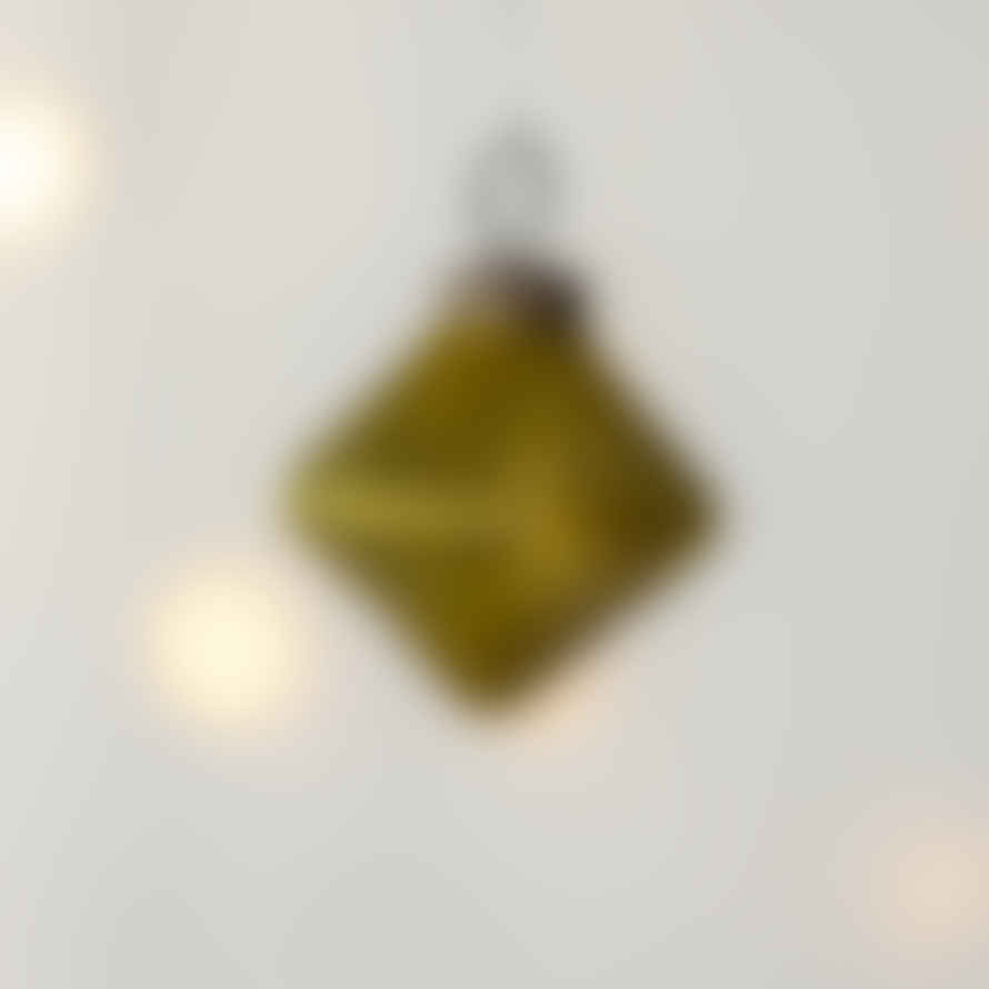 Grand Illusions Ribbed Lantern Decoration - Gold