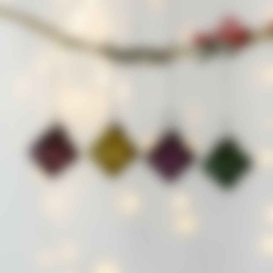 Grand Illusions Ribbed Lantern Decoration - Fuchsia