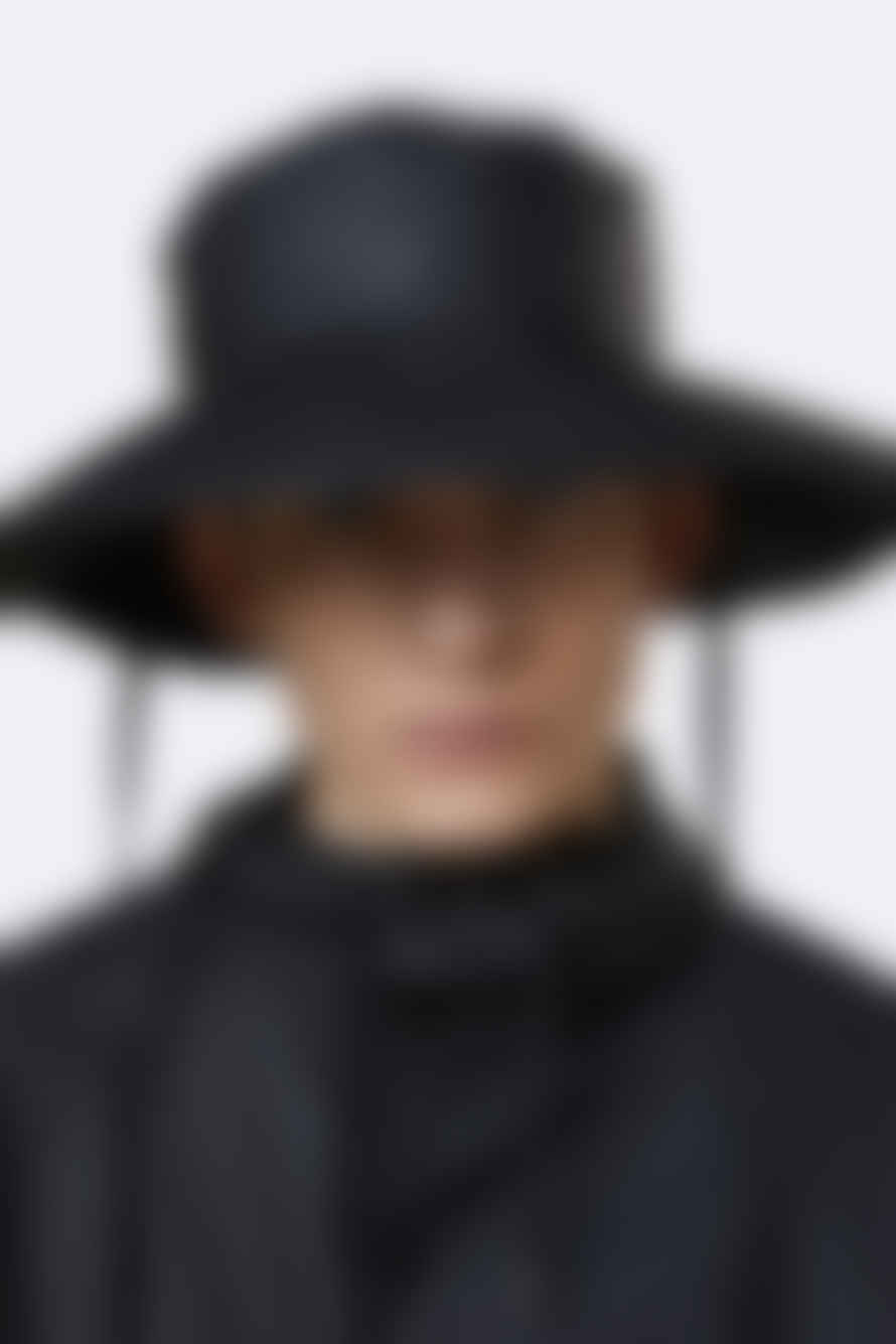 Rains Boonie Hat In Black, Size 2 Medium - Xtra Large