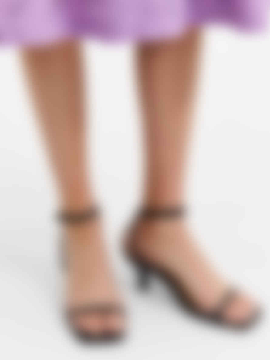 Selected Femme Black Ann Strappy Heeled Sandal