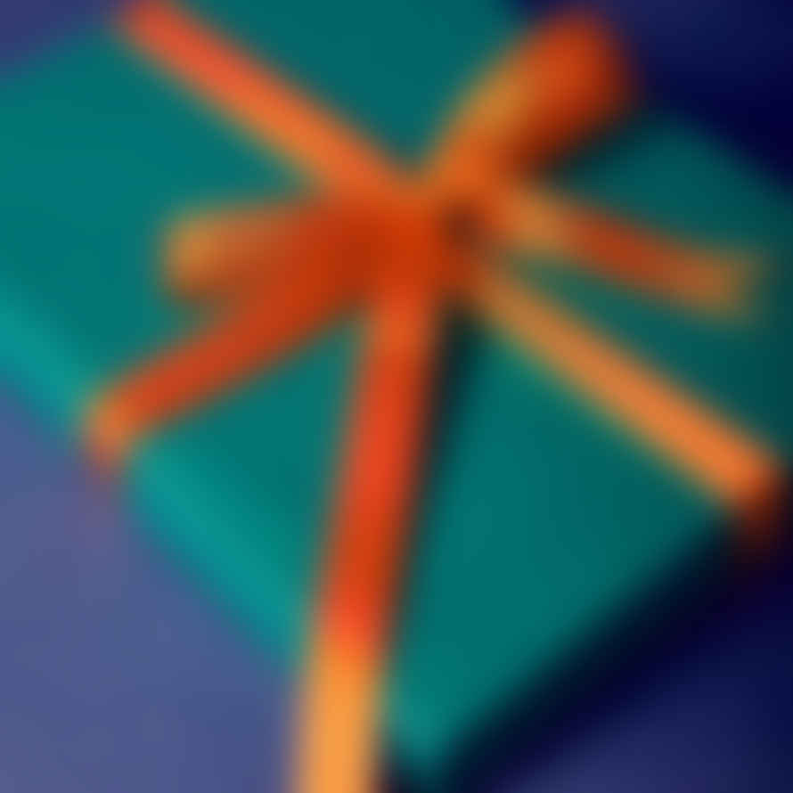 Papersmiths Small Gift Box - Teal With Orange Ribbon