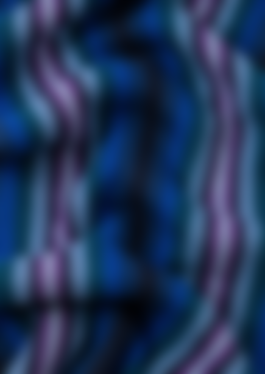 Paul Smith Blue Double-Face Stripe Scarf