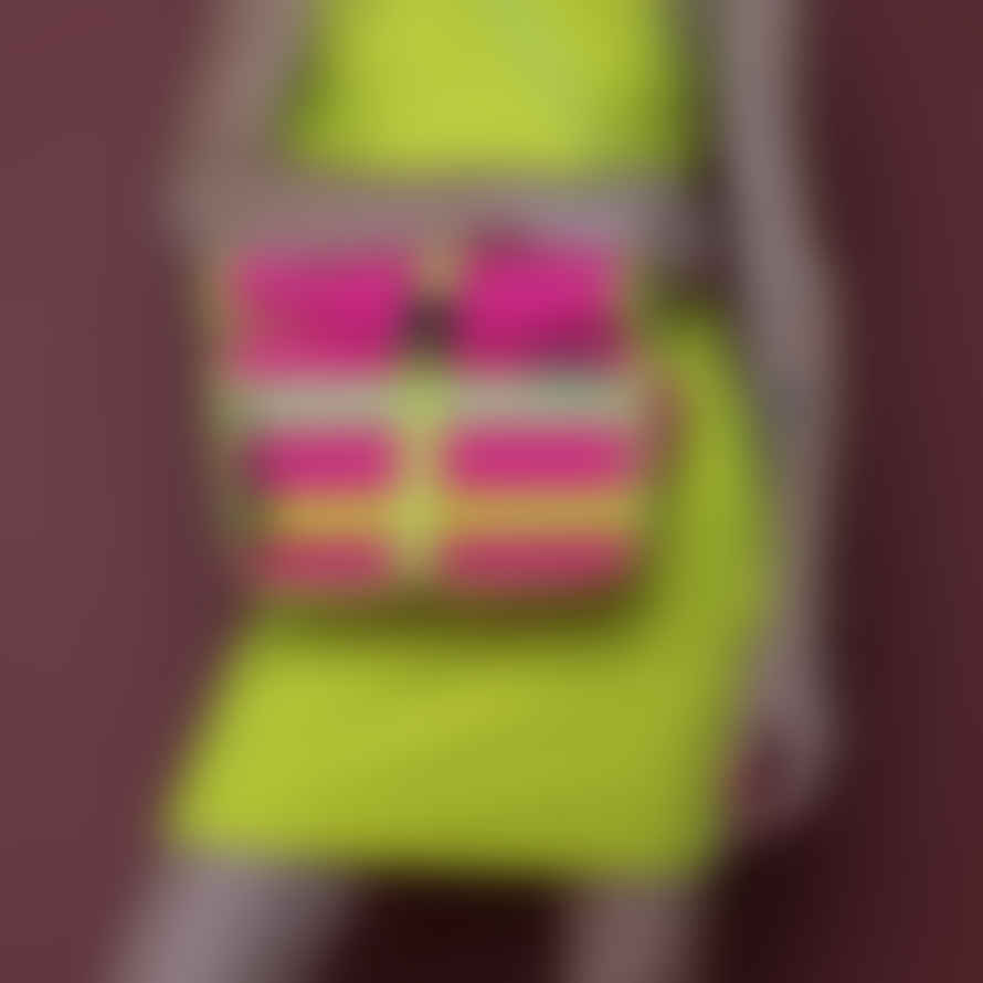 Goodordering Neon Rolltop Handlebar Bag Satchel Pink
