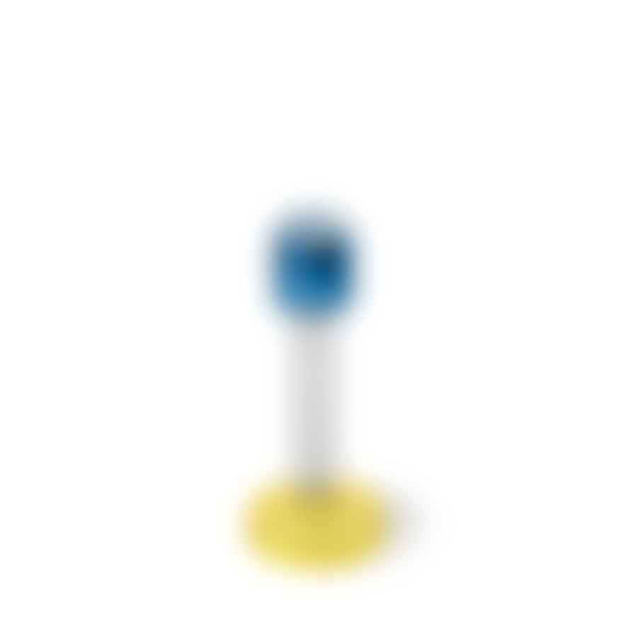 Buro Berger Candleholder Bole Large Blue-Yellow
