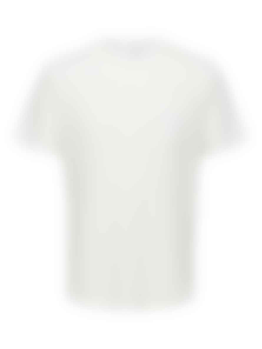 Selected Homme Selected Homme T Shirt Creme A Poche Coton Bio