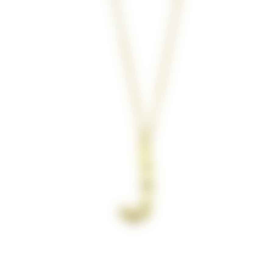 Pure By Nat Jewellery Gold Bamboo Initial Necklace