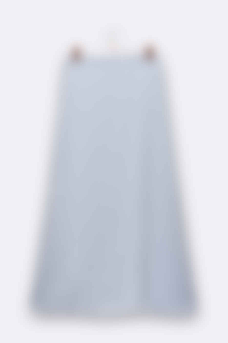 LOVE kidswear Livia Skirt In Silvery Blue Tencel For Women