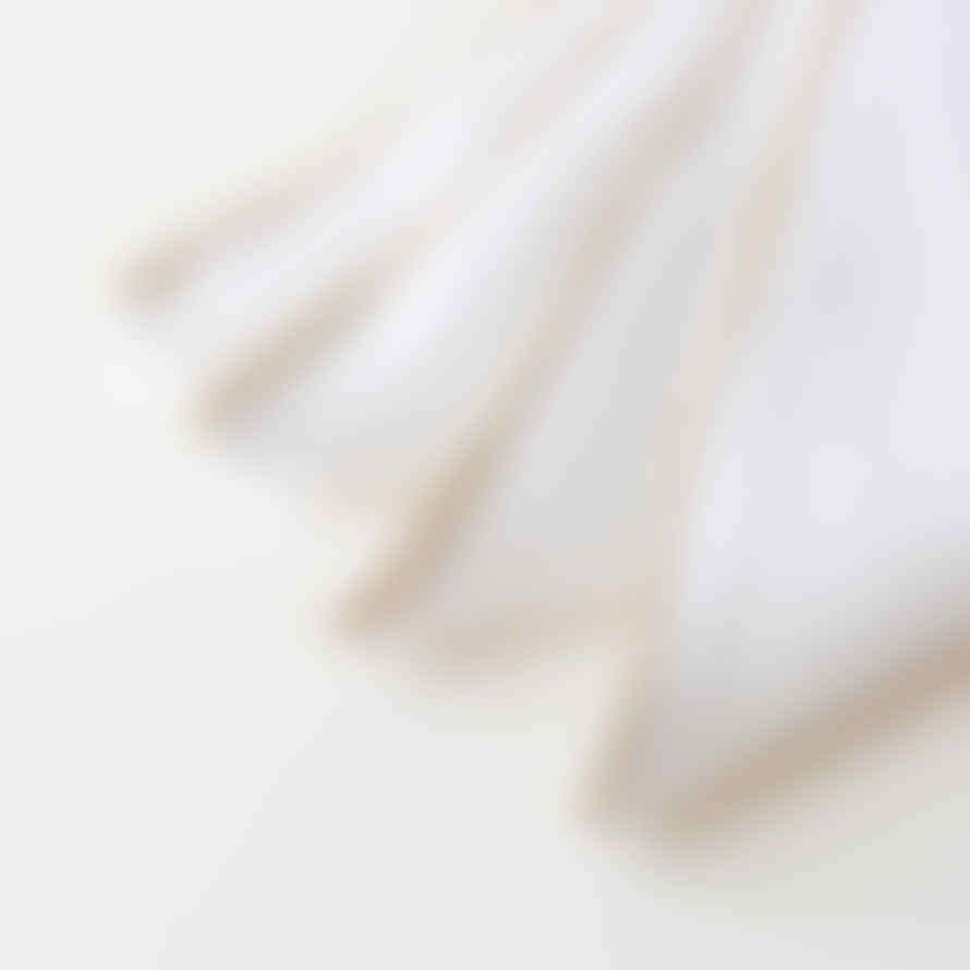 Berylune Set Of Four Washed Linen Napkins - White