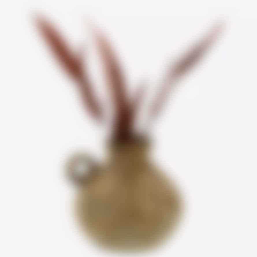 Madam Stoltz Brown Terracotta Vase