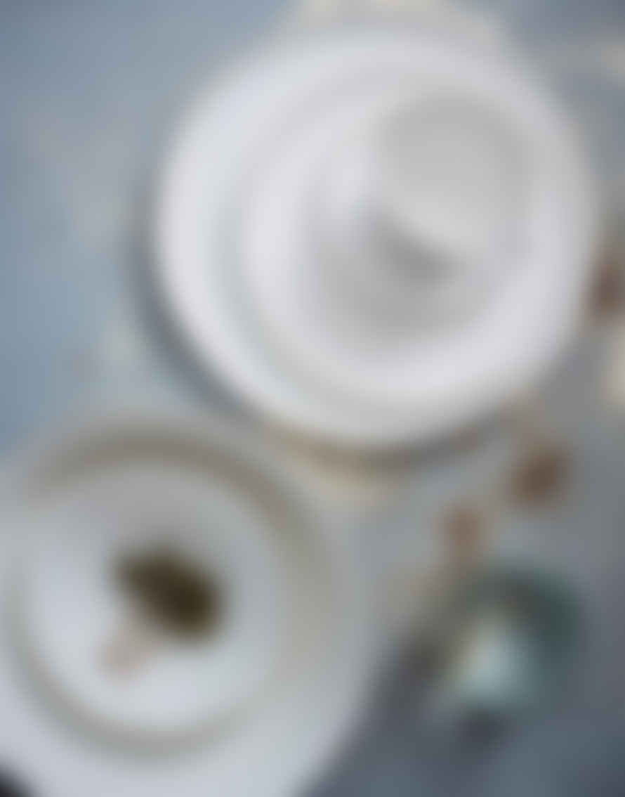 Canvas Home Abbesses Medium Bowl Platinum Rim (set Of 4)