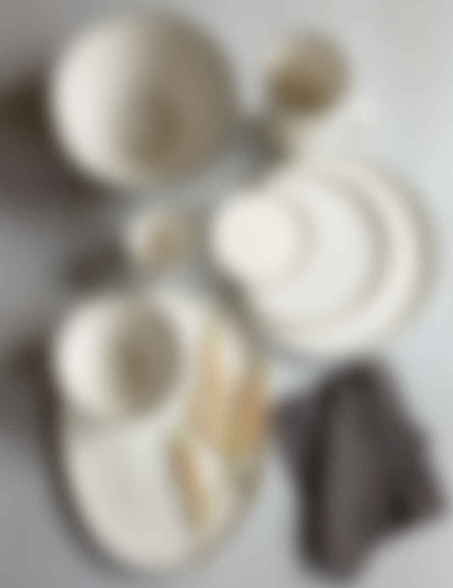 Canvas Home Abbesses Pasta Bowl Grey Rim (set Of 4)