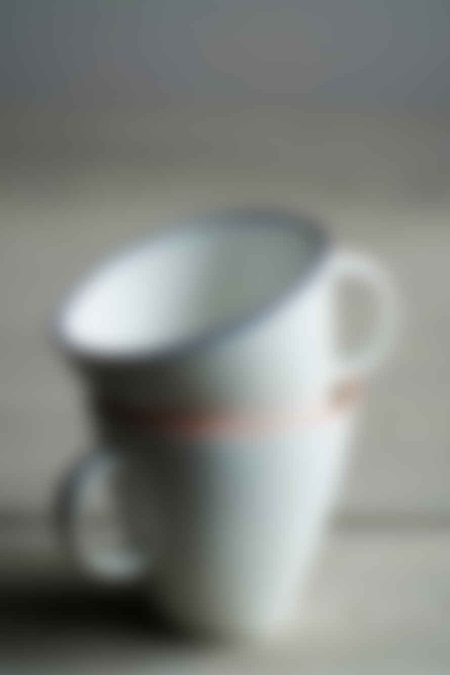 Canvas Home Abbesses Espresso Cup Red Rim (set Of 4)