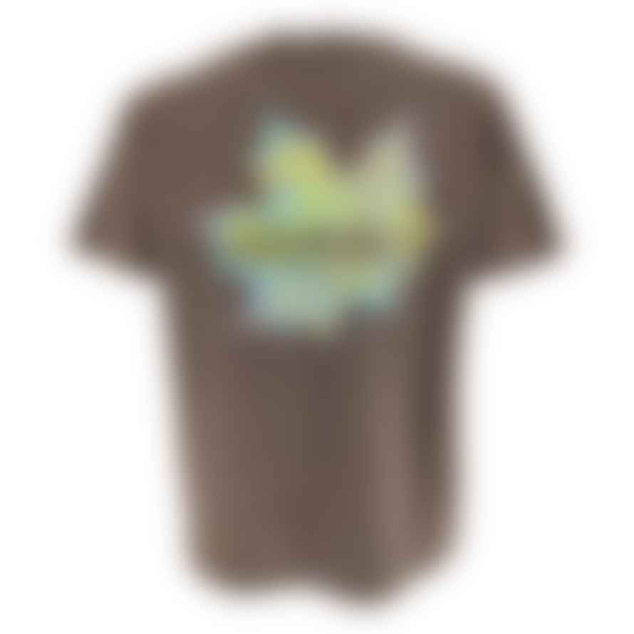 Gramicci T-shirt Leaf Uomo Brown Pigment