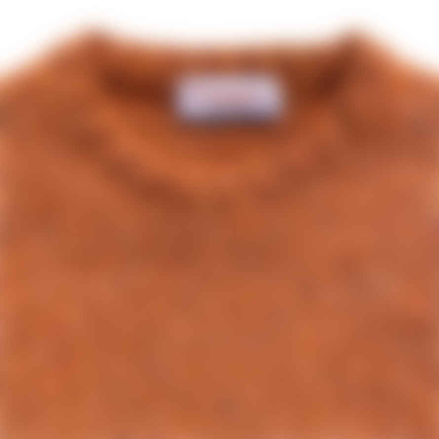 Fresh Bruce Crew Neck Wool Sweater Rust
