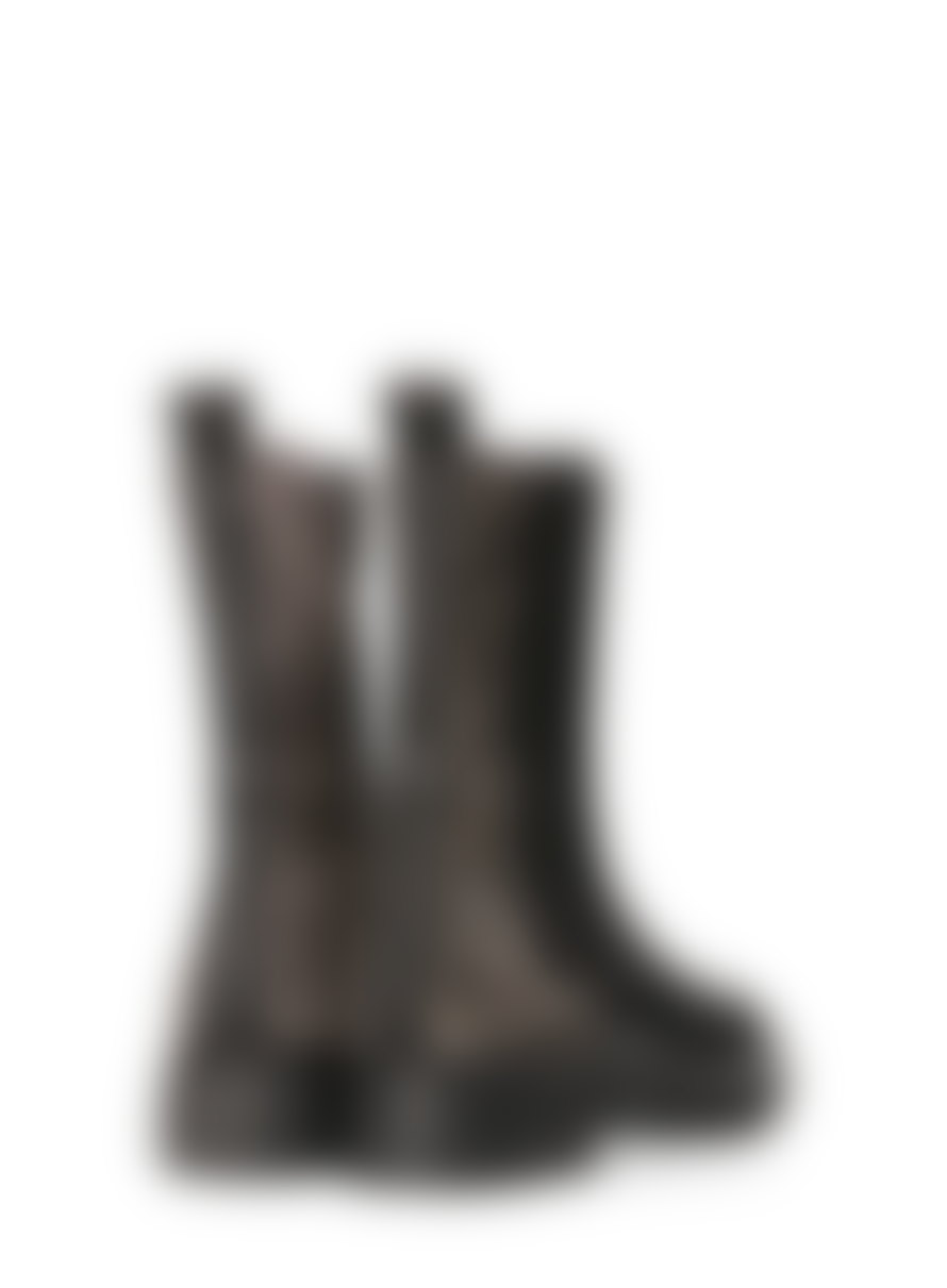 Maruti  Tobi Leather Boot In Black/pixel Black From Maruti