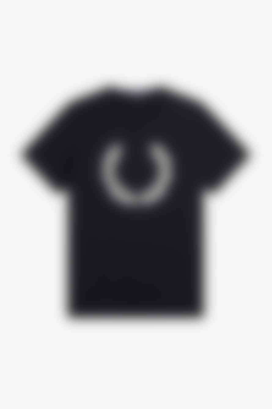 Fred Perry Fred Perry Laurel Wreath Print T-shirt Black
